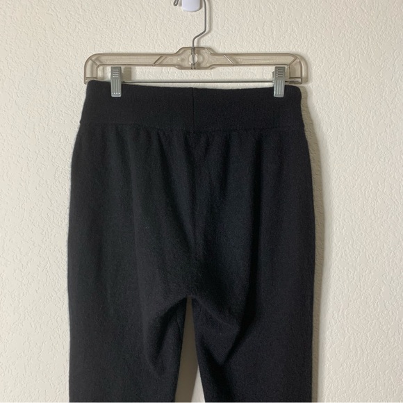 White + Warren black 100% cashmere drawstring joggers S - Picture 7 of 10